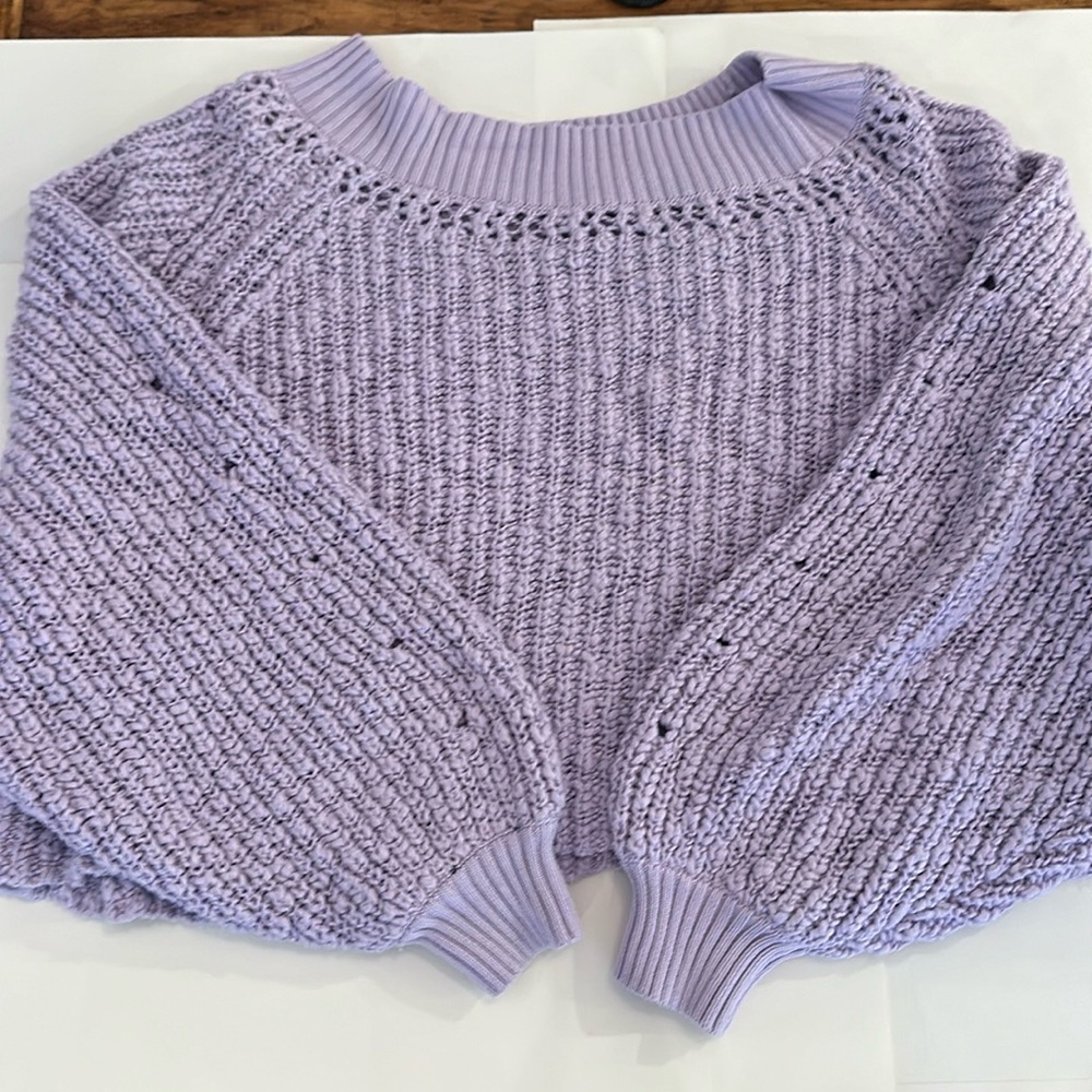 Once worn free people cropped sweater